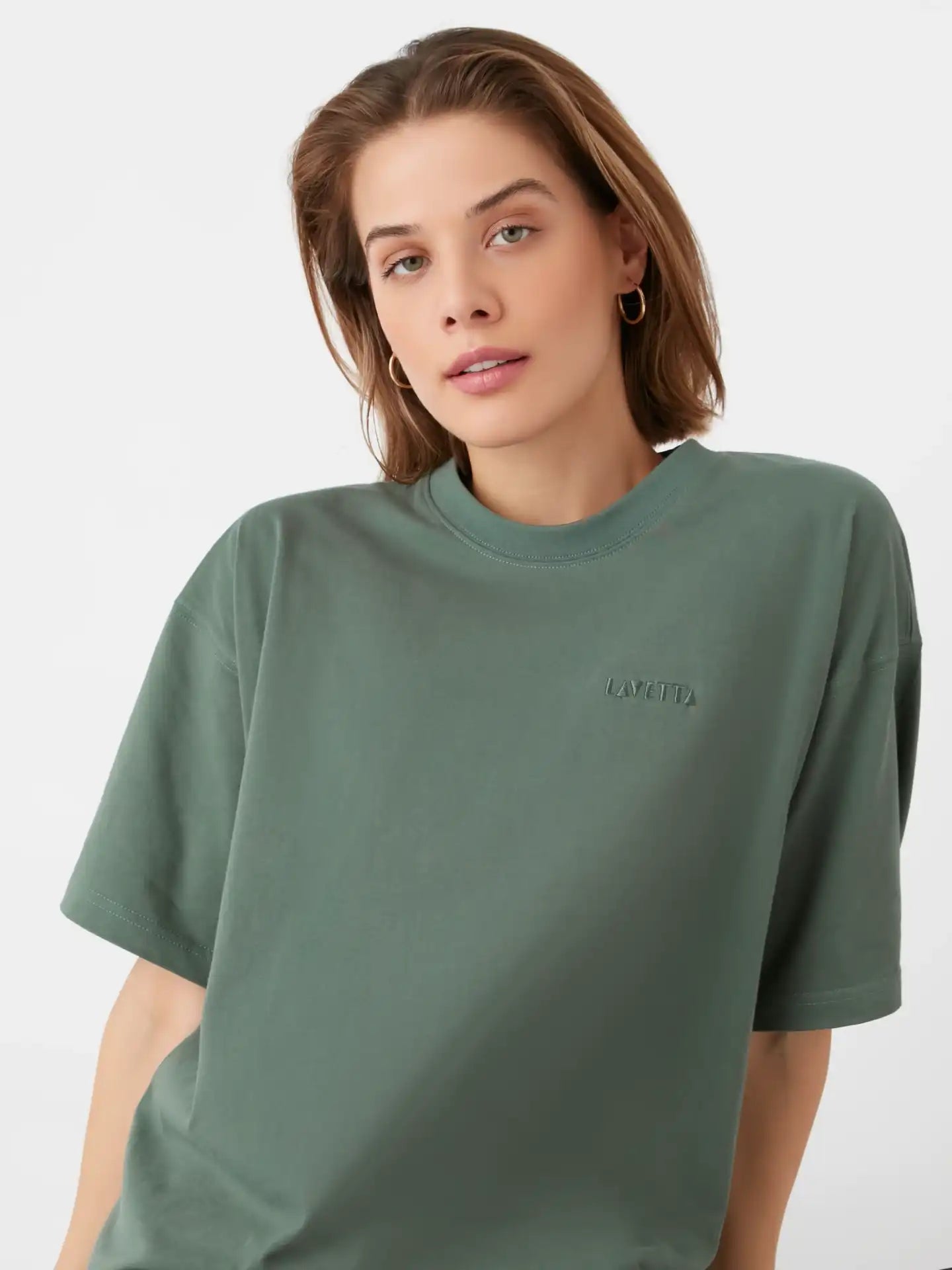 Mera Oversized Tee - Sage Green