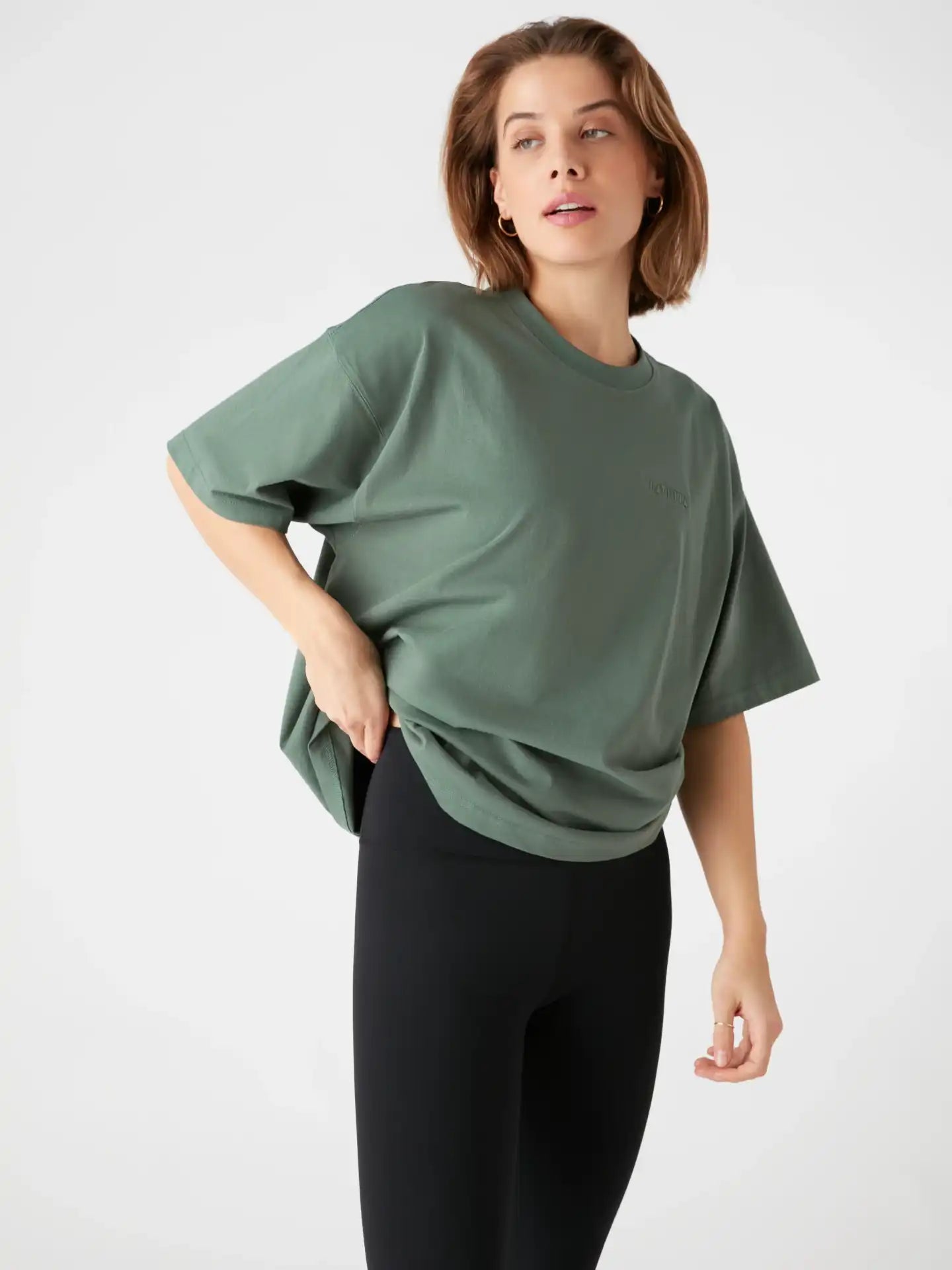 Mera Oversized Tee - Sage Green