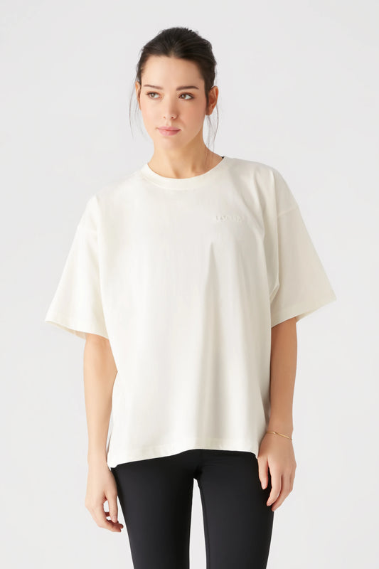 Mera Oversized Tee - Oat