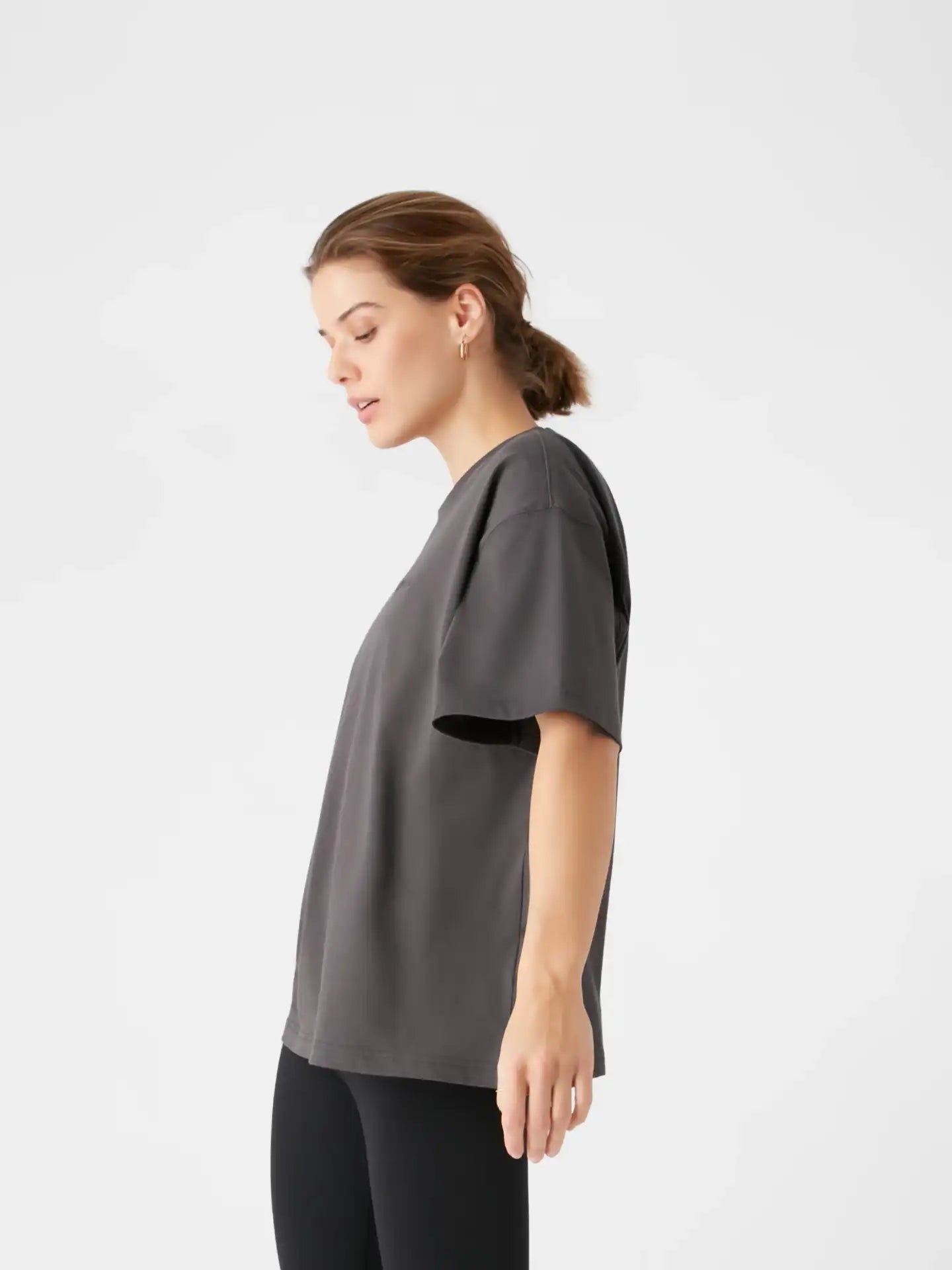 Mera Oversized Tee - Charcoal