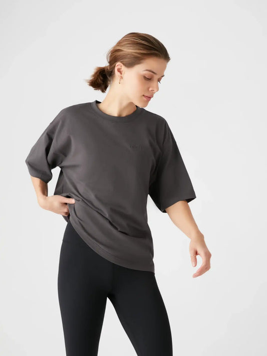 Mera Oversized Tee - Charcoal