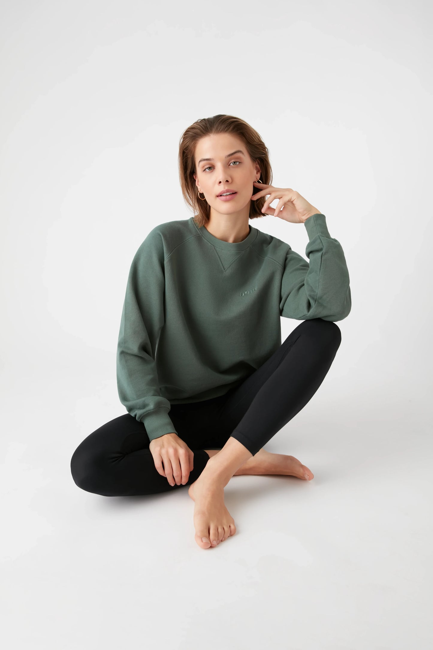 Mera Raglan Sweatshirt  - Sage Green